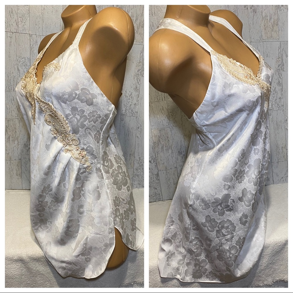Vintage Chemise or Full dress slip Victoria’s Secret Gold Label size Medium #04 - Picture 11 of 15